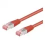 Wentronic Goobay CAT 6 jungiamasis laidas, S/FTP (PiMF), raudonas, 2 m - LSZH halogenų neturintis, varinis (68279)