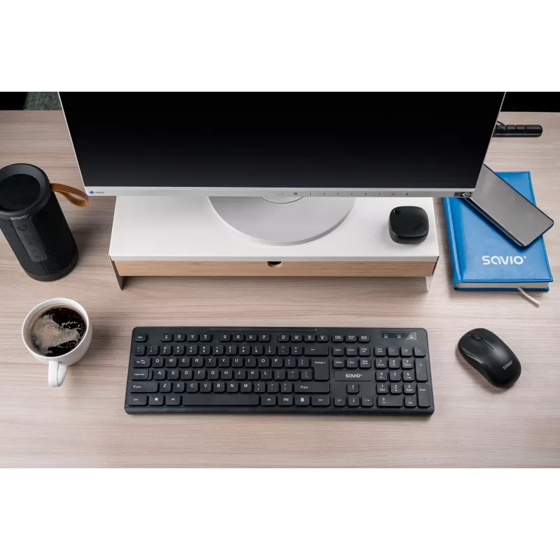 Savio KB-02 klaviatūra Namai/Biuras USB QWERTY Juoda