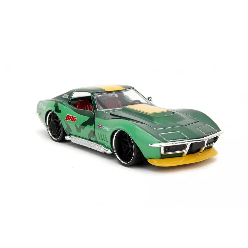 Automobilis Jada Toys Street Fighter 1969 Chevrolet 1:24 Metalinis Žalias