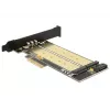 DeLOCK 89630 Vidinė PCIe sąsajos plokštė su dviem M.2 lizdais (SATA ir PCIe)