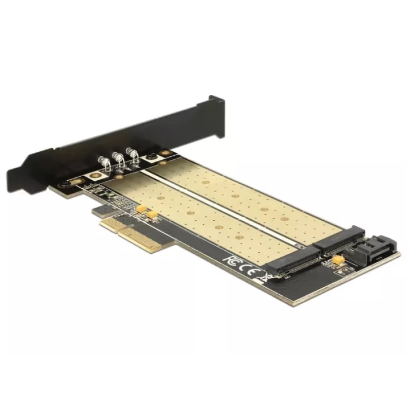 DeLOCK 89630 Vidinė PCIe sąsajos plokštė su dviem M.2 lizdais (SATA ir PCIe)