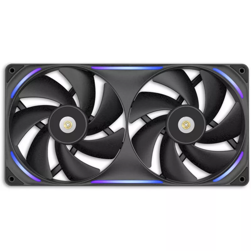 Kompiuterio korpuso ventiliatorius NZXT F280X 140 mm Juodas, 1 vnt, 280 × 140 × 30 mm