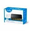 Tinklo jungiklis Cudy FS105D — 5 prievadų Fast Ethernet 10/100, 1 Gbit/s perjungimas, juodas