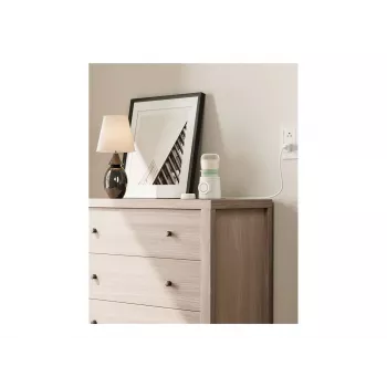 Pieno buteliuko šildytuvas Momcozy MW003-WH12BA-A – baterija 80W, liečiamas valdymas, žalia/permatoma/balta
