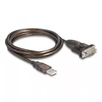 DeLOCK adapteris USB 2.0 Type-A į RS-232 D-Sub 9 kontaktų kištukas 1,5 m