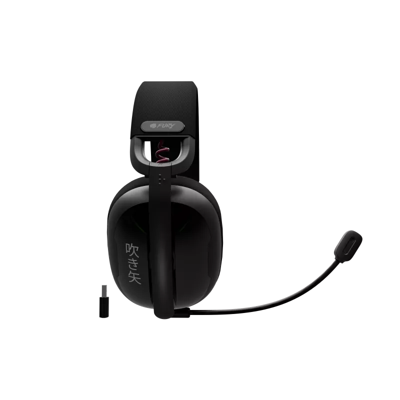 Gaming ausinės Genesis Fury Fukiya F6 | Bluetooth | Uždedamos ant ausų | Mikrofonas | Belaidės | Juodos