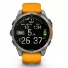 Garmin Fenix 8 3.56 cm (1.4 inch) AMOLED 51 mm Skaitmeninis 454 x 454 pikseliai Liečiamasis ekranas Titanas Wi-Fi GPS (palydovas)
