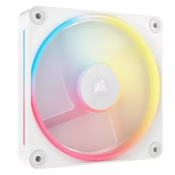CORSAIR iCUE LINK LX120-R RGB 120mm ARGB atvirkštinės mentės korpuso ventiliatorius - baltas