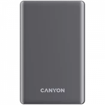 Canyon OnPower 505 - Powerbankas - 5.000 mAh - USB-C įvadas - USB-C PD 20W išvadas + belaidis magnetinis įkrovimas