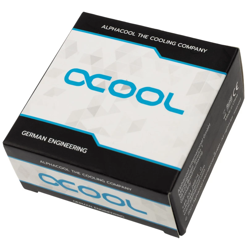 Alphacool 17626 Eiszapfen kompresinė jungtis, baltas žalvaris, 27 mm aukštis, 20 mm skersmuo