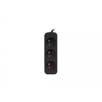 Lanberg PS0-03E-0300-BK 3M juodas 3x 230V Lanter ilginimo laidas iš gryno vario