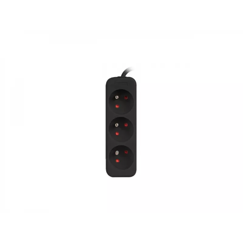 Lanberg PS0-03E-0300-BK 3M juodas 3x 230V Lanter ilginimo laidas iš gryno vario