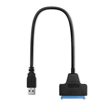 Adapteris QOLTEC 51855 – išorinis M.2 NVMe/NGFF į USB 3.0 adapteris, 10 Gb/s, 2,5 colio/M.2 diskams, juodas