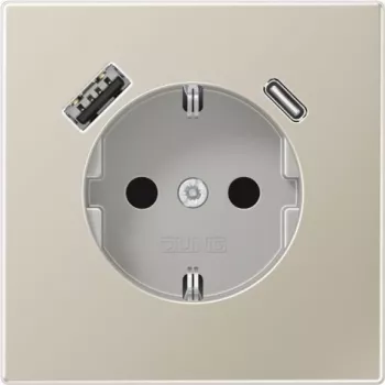 Jung ES1520-15CA SCHUKO kištukinis lizdas su USB Type AC