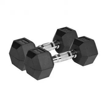 Guminiai ketaus svarmenys HEX 2x6 kg REBEL ACTIVE