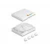 DeLOCK Optinė skirstomoji dėžutė FTTH sieniniam montavimui 4 × SC Simplex / LC Duplex balta