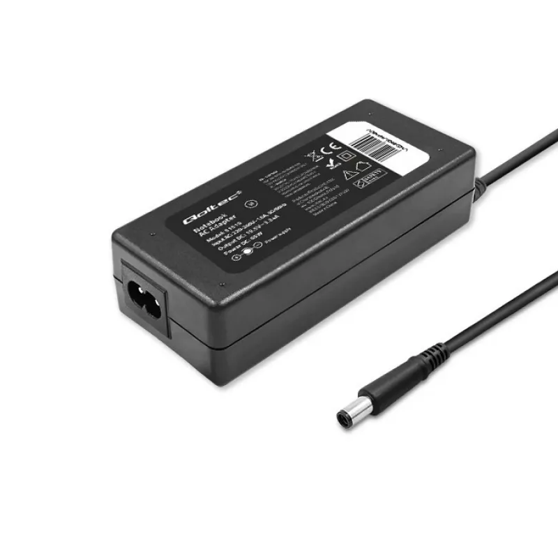 Qoltec 51519 (7.4x5.0mm + kaištis) 65W 3.34A 19.5V kintamosios srovės įkroviklis Dell nešiojamiesiems kompiuteriams