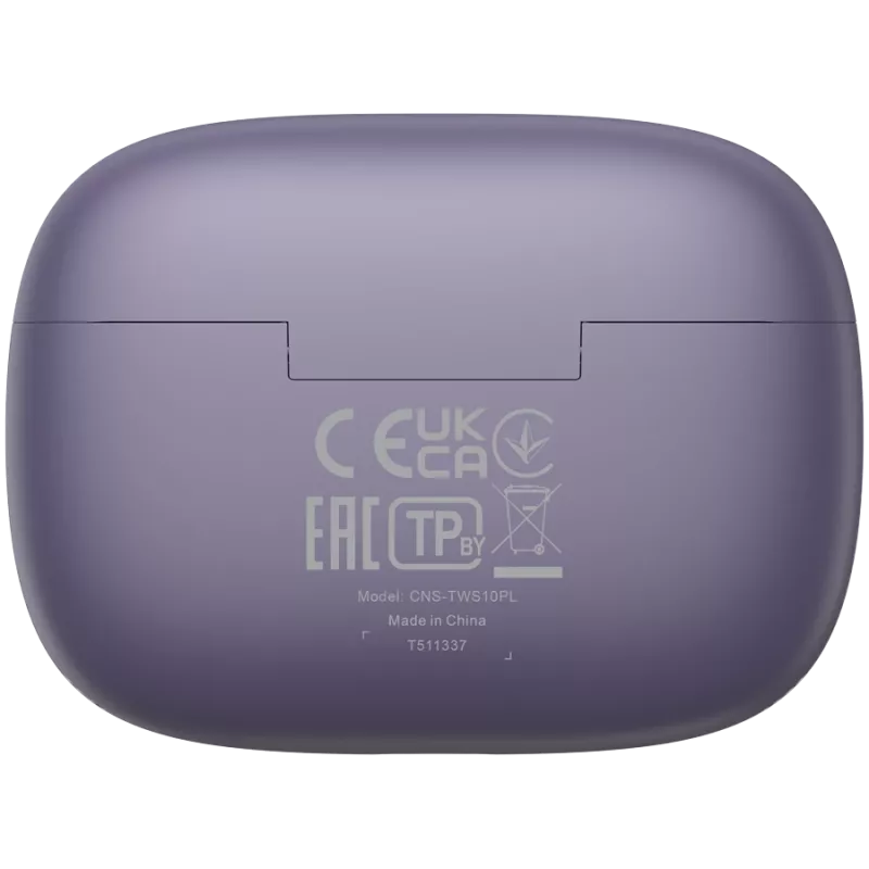 Canyon CNS-TWS10PL Ausinės ir Mikrofonas Tikras Belaidis Stereo (TWS) Į ausis Skambučiai/Muzika/Sportas/Kasdienis naudojimas USB Type-C Bluetooth Violetinė (CNS-TWS10PL)