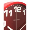 NeXtime klok 3053ro Dash Red, Ø35 cm, sieninis, raudonas/sidabrinis