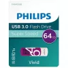 Philips FM64FD00B USB atmintinė 64 GB USB Type-A 3.2 Gen 1 (3.1 Gen 1) Violetinė, Balta