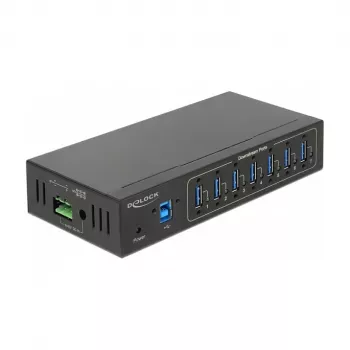USB šakotuvas DeLOCK 63311, 7 prievadai, USB 3.2 Gen 1, metalinis korpusas