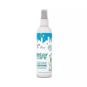 Kondicionierius VETEXPERT Detox Care Pure White 150 ml – detoksikuojantis, balinantis suaugusioms baltakailėms katėms