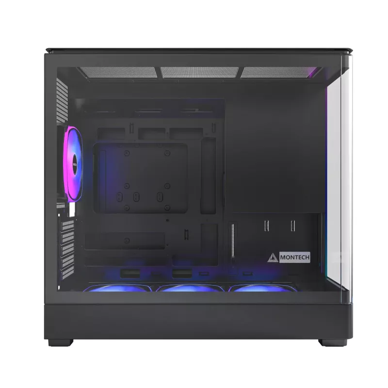 Korpusas Montech KING 15 PRO Black – micro ATX / Mini-ITX midi tower
