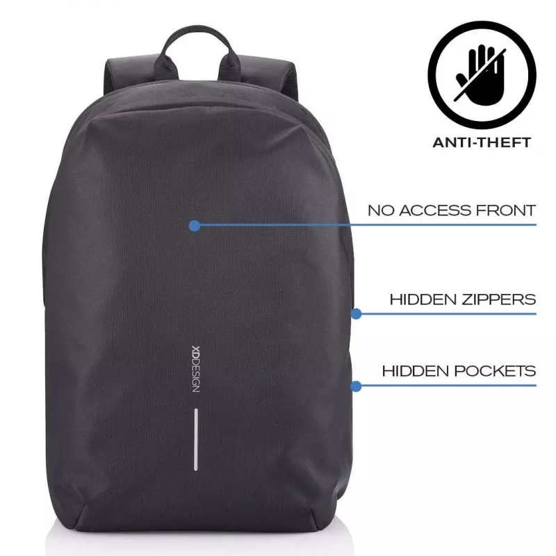 Kuprinė XDDESIGN Bobby Soft su 15,6 col. nešiojamojo kompiuterio skyriumi, 16 L, PET, juoda
