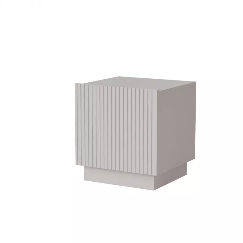 Naktinių stalelių komplektas Cama meble LIVERTI 2 vnt, 45×42×47 cm, smėlio spalvos, MDF ir medžio drožlių plokštė