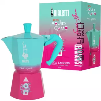 Kavos virimo puodas Bialetti 0005393 aliuminis mėlyna rožinė