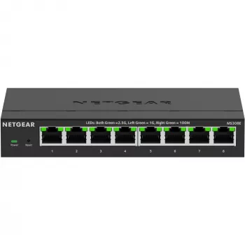 NETGEAR MS308E nevaldomas 2,5G eterneto jungiklis (100/1000/2500) juodas