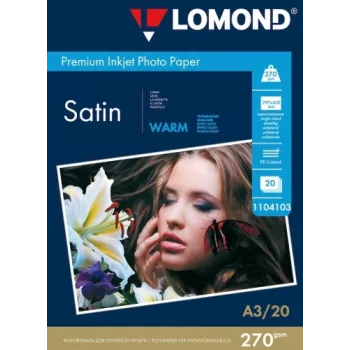 Foto popierius Lomond Premium Satin 270 g/m² A3 20 lapų