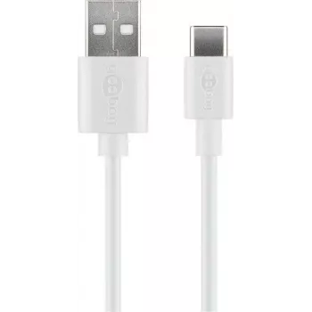Wentronic 59126 0,5m USB-A į USB-C laidas, baltas (59126)