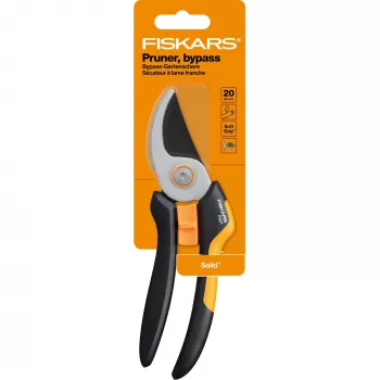 Fiskars Solid M P321 genėjimo žirklės Bypass juoda, oranžinė