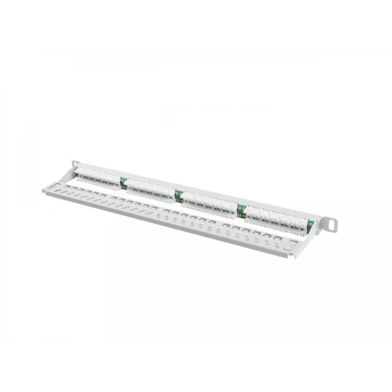 Pataisų skydelis Lanberg PPU5-0024-S 24 prievadų Cat5e 0,5U 19 inch