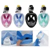 Kaukė nardymui su vamzdeliu Free Breath M2068G L/XL, juoda