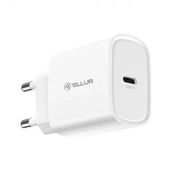Sieninis įkroviklis Tellur TLL151421 20W USB-C PD greitajam telefonų ir planšečių įkrovimui