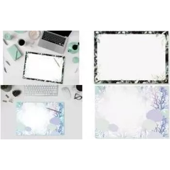 Rašymo bloknotas Sigel Jolie Glamorous Leaves A3, 30 lapų, 80 g/m²