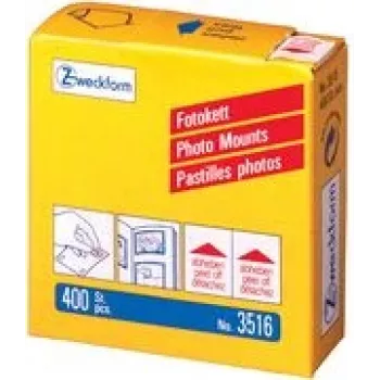 AVERY dvipusiai nuotraukų tvirtinimo kvadratėliai 12×12 mm, 400 vnt. dozatoriuje (PH3516)