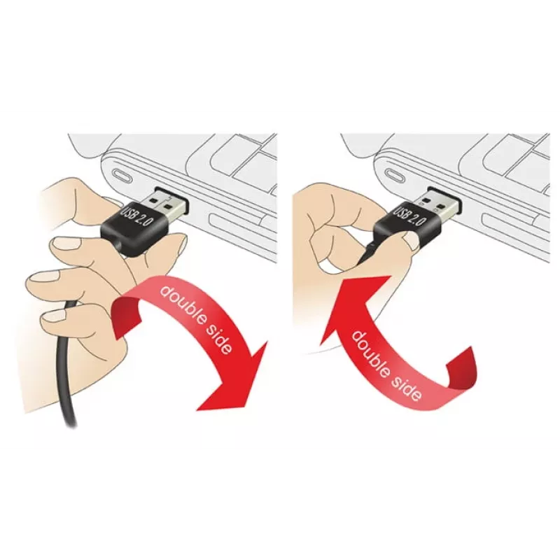USB kabelis DeLOCK 3m USB 2.0 A - mini USB m/m