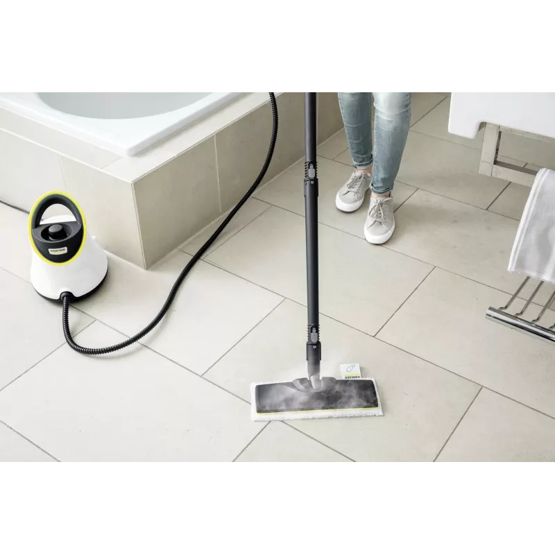 Cilindrinis garų valytuvas Kärcher SC 2 Deluxe 1500 W, 1 L, 3,2 bar, reguliuojamas garas, 2,2 m žarna