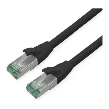 ROLINE RM Patch Cable Cat.6A S/FTP (PiMF), juodas, 0,3 m