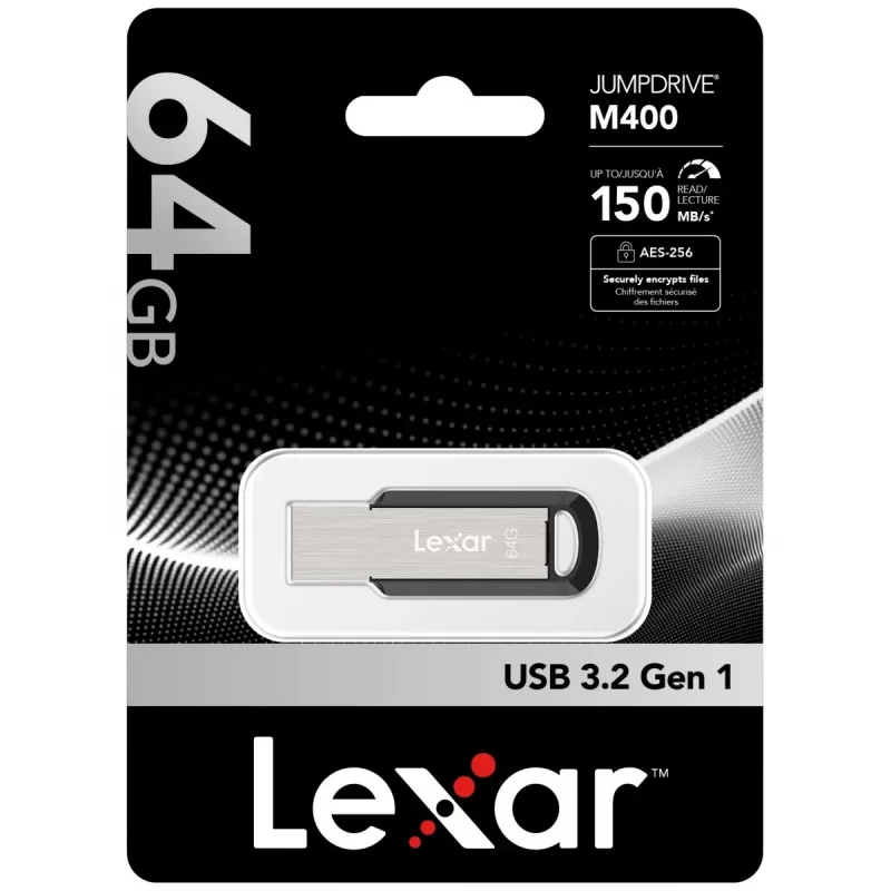 USB atmintukas Lexar 64 GB USB Type-A 3.2 Gen 1 JumpDrive M400