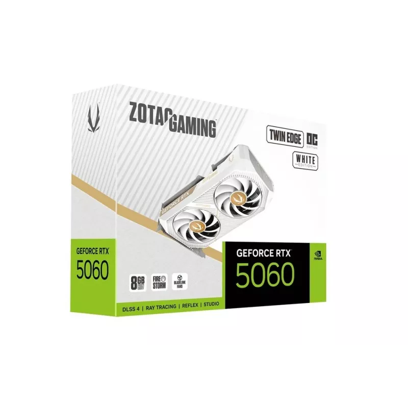 Vaizdo plokštė Zotac GAMING GeForce RTX 5060 Twin Edge OC White Edition 8 GB GDDR7