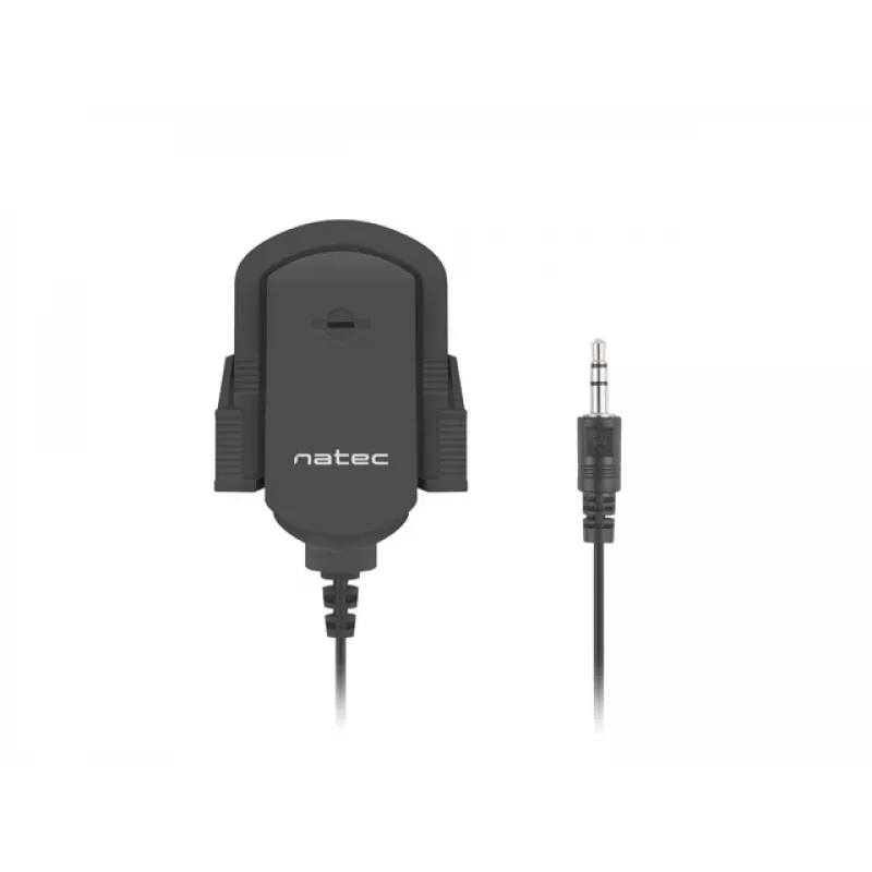 Segtuvinis mikrofonas NATEC NMI-1352, laidinis 3.5 mm, jautrumas -58 dB, 50–16000 Hz, 1.8 m laidas, 20 g
