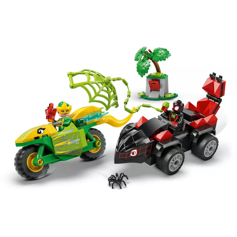 LEGO MARVEL 11198 Sukamasis ir Elektro dinozaurų transporto priemonių gaudynės