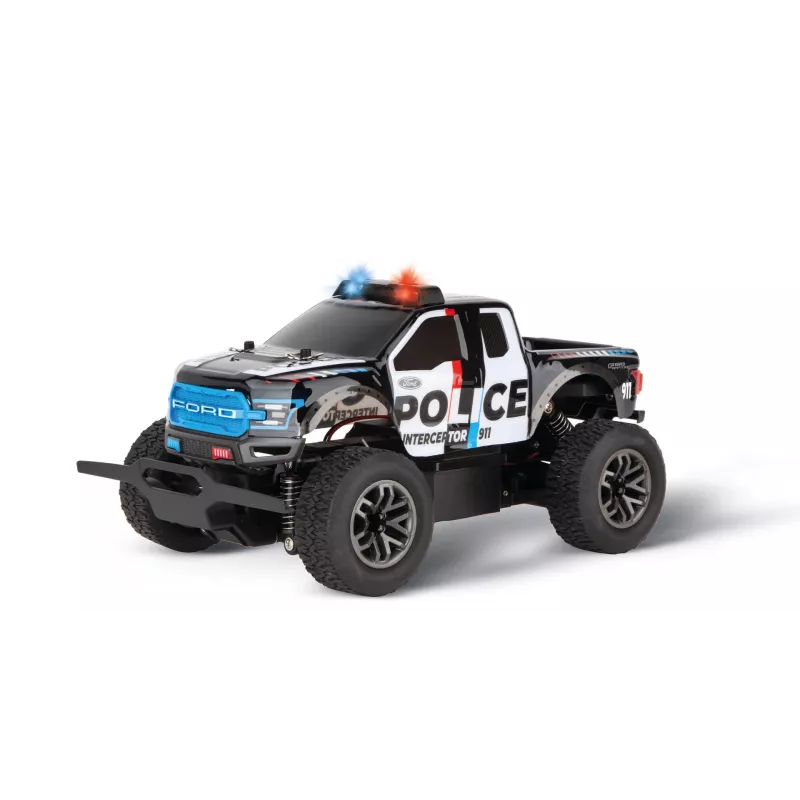 Valdomas automobilis CARRERA Ford F-150 Raptor Policija 2,4 GHz RC modelis