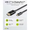 Goobay 75705 USB-C į DisplayPort kabelis, 4K 60 Hz, 2 m, 21,6 Gbit/s, juodas