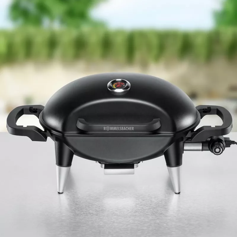ROMMELSBACHER BBQ 4000, 2200 W, elektrinis grilis, 300 °C, stalinis, rūdžių spalvos