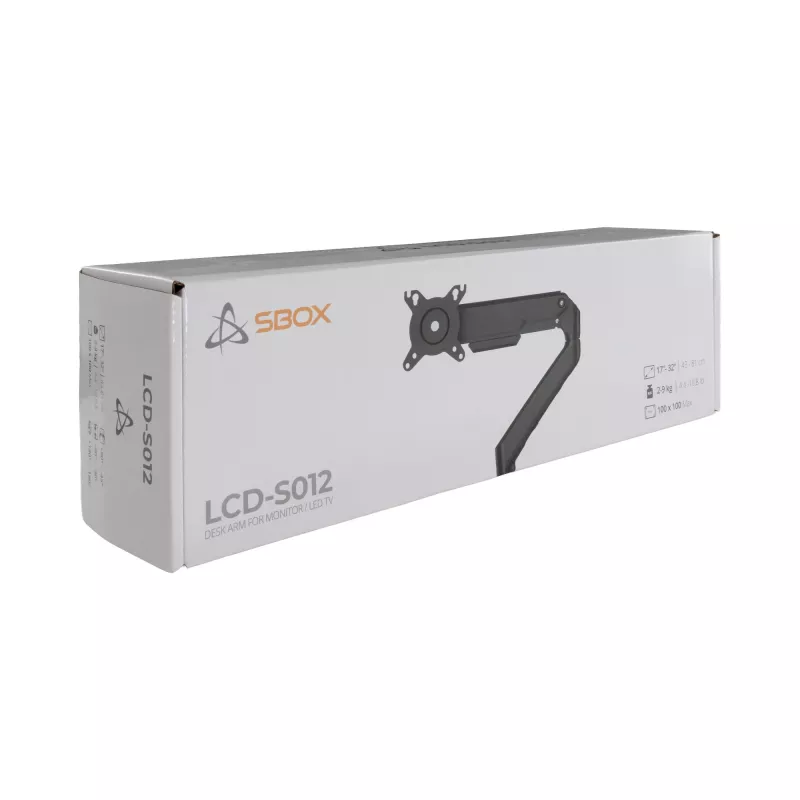 Stalinis monitoriaus laikiklis Sbox LCD-S012-3 (17-32 col./2-9 kg/100x100)